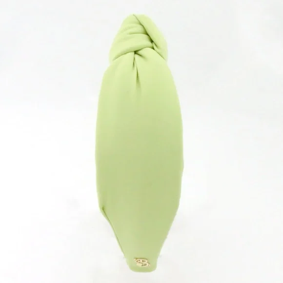 316. The Brooke Shade Peridot Green Neoprene Headband - Picture 4 of 8